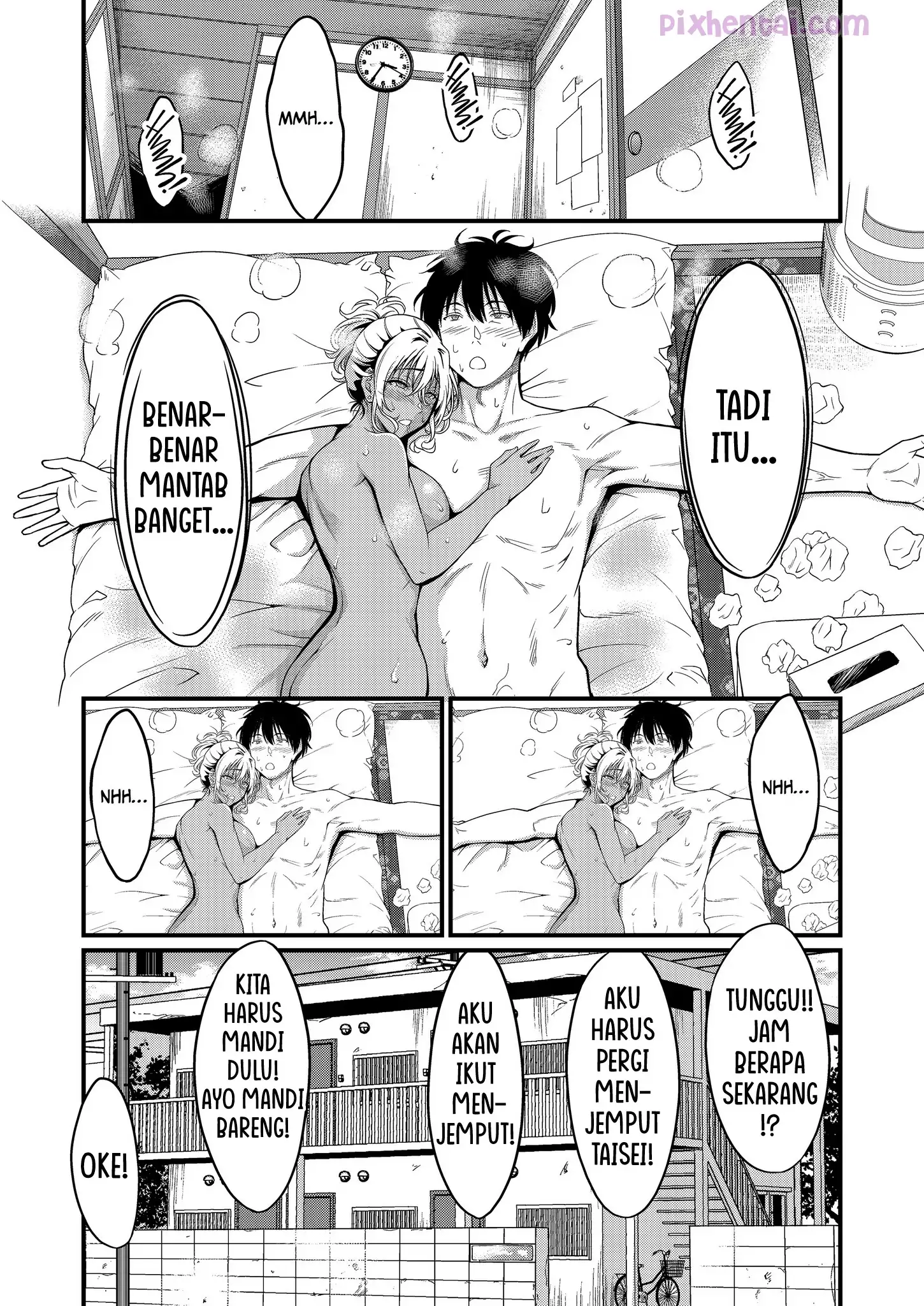 Komik hentai xxx manga sex bokep Yojouhan Ikken Apart de Komochi Dosukebe Rinjin to Asedaku Noukou na Otsukiai 52